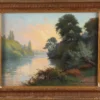 Ernest Reculon-Dupont, paysage lacustre (fin XIXe)