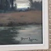 Georges Grégoire Lavaux , paysage fluvial hivernal (1942)