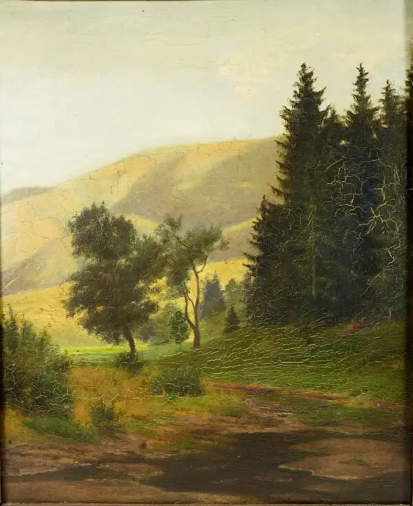 Schmid-Breitenbach, "Altwasser" paysage lacustre (1916)