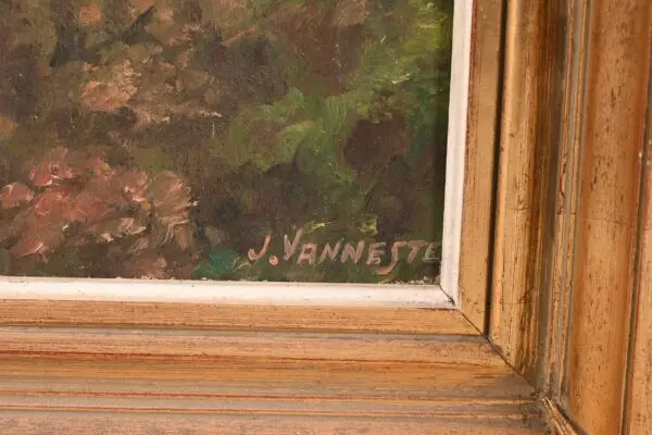 24#2 J. Vanneste, "Esneux", huile sur toile début XXe