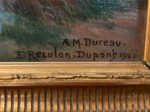 Ernest Reculon-Dupont, paysage lacustre (fin XIXe)